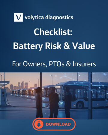 Download the battery risk checklist for asset managers, PTOs, and insurers. Covers warranty terms, resale risks, compliance and analytics value.