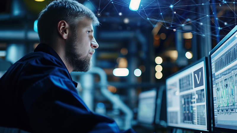 Technician looking at monitors. The smarter E AWARD 2026 finalist announcement press header.