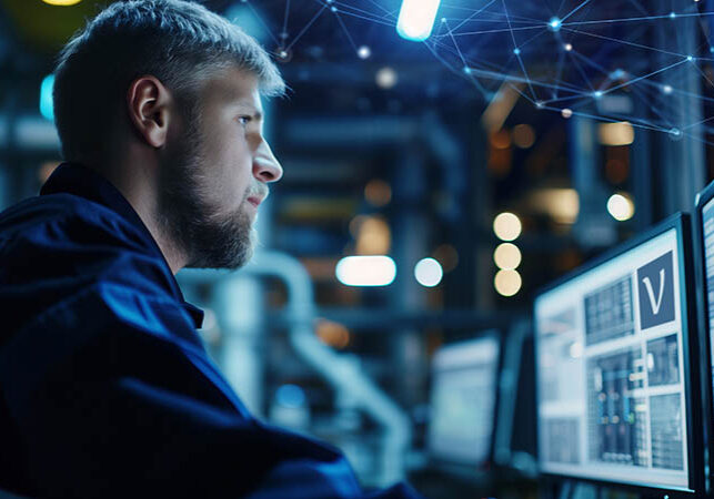 Technician looking at monitors. The smarter E AWARD 2026 finalist announcement press header.